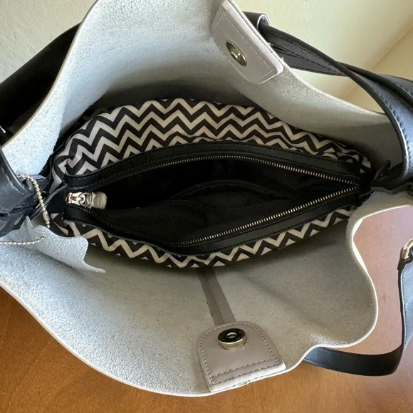 Colab leather purse with interior removable compartment - Picture 5 of 6